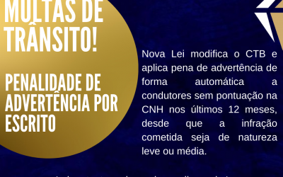 RECENTE ALTERAÇÃO DA LEI DE TRÂNSITO BENEFICIA INFRATORES